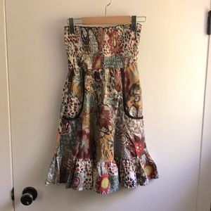 Strapless summer dress